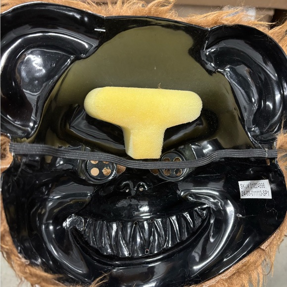 Brown Scary Teddy Bear Half Mask Spirit Halloween - Picture 4 of 5